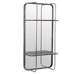 Tall Mirror with Shelves