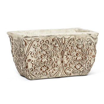 Rectangle Embossed Planter