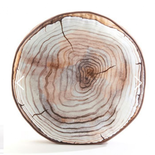 Wood Design Round Pillow