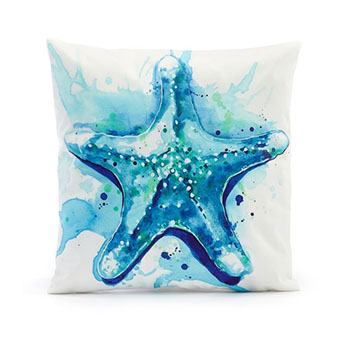 Lg Starfish Outdoor Pillow