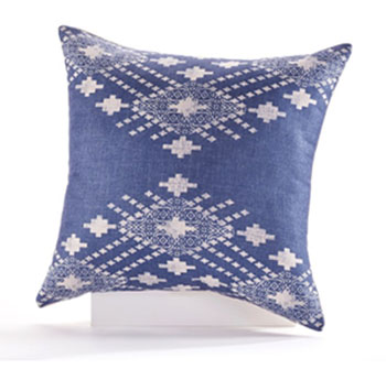 Blue Diamond Pillow