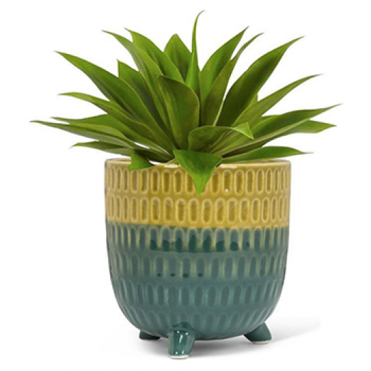 Two Tone Footed Planter