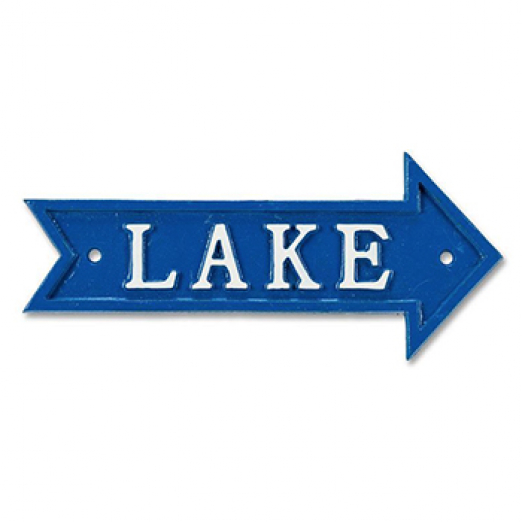 LAKE Arrow Sign